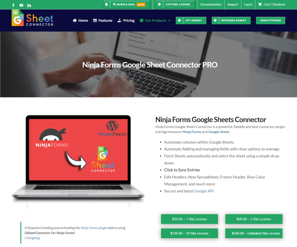 Review Of Ninja Forms Google Sheet Connector - Buy Ninja Forms Google Sheet Connector Download It Min1 Wpspot