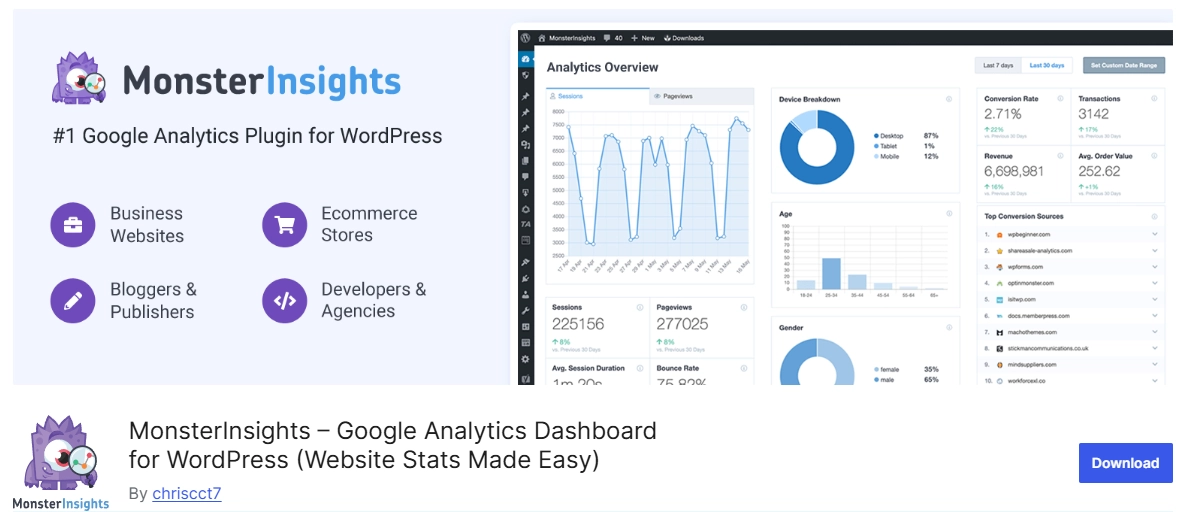 MonsterInsights Plugin