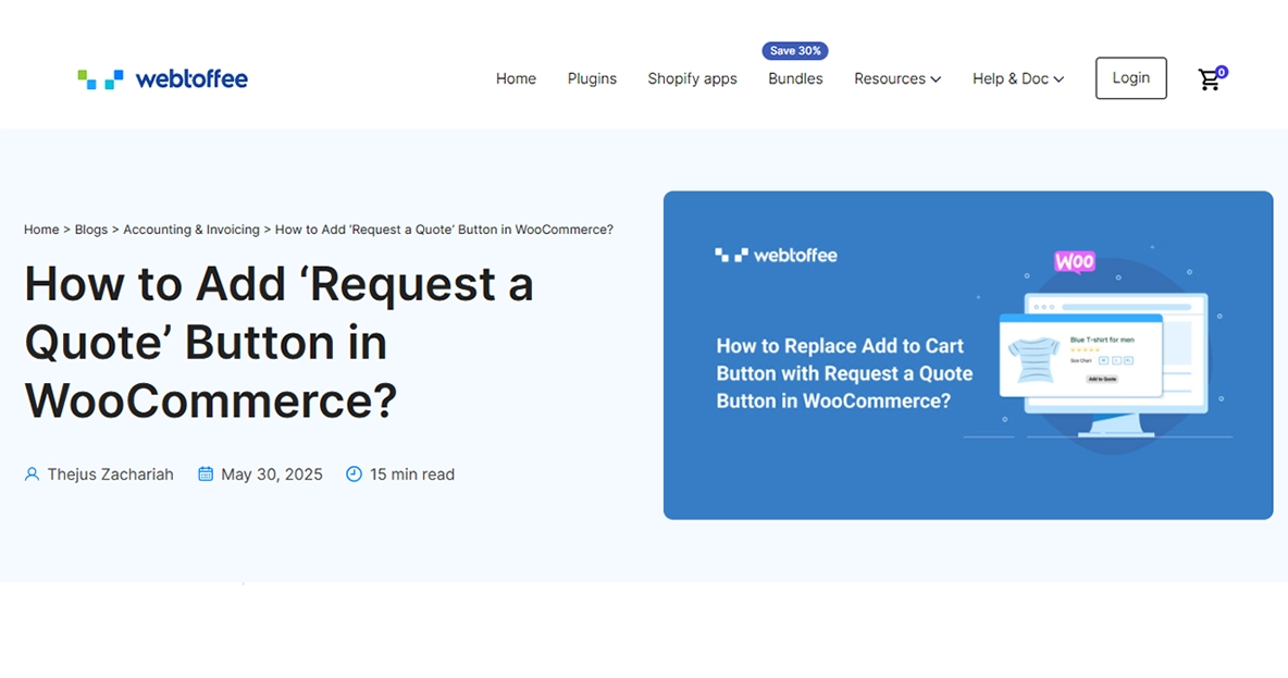 Request a Quote Plugin
