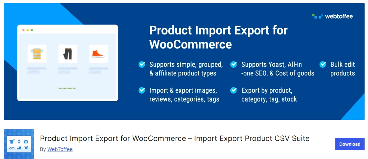 Product Import Export Plugin For WooCommerce